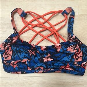 lululemon athletica Blue and Orange Sports Bra